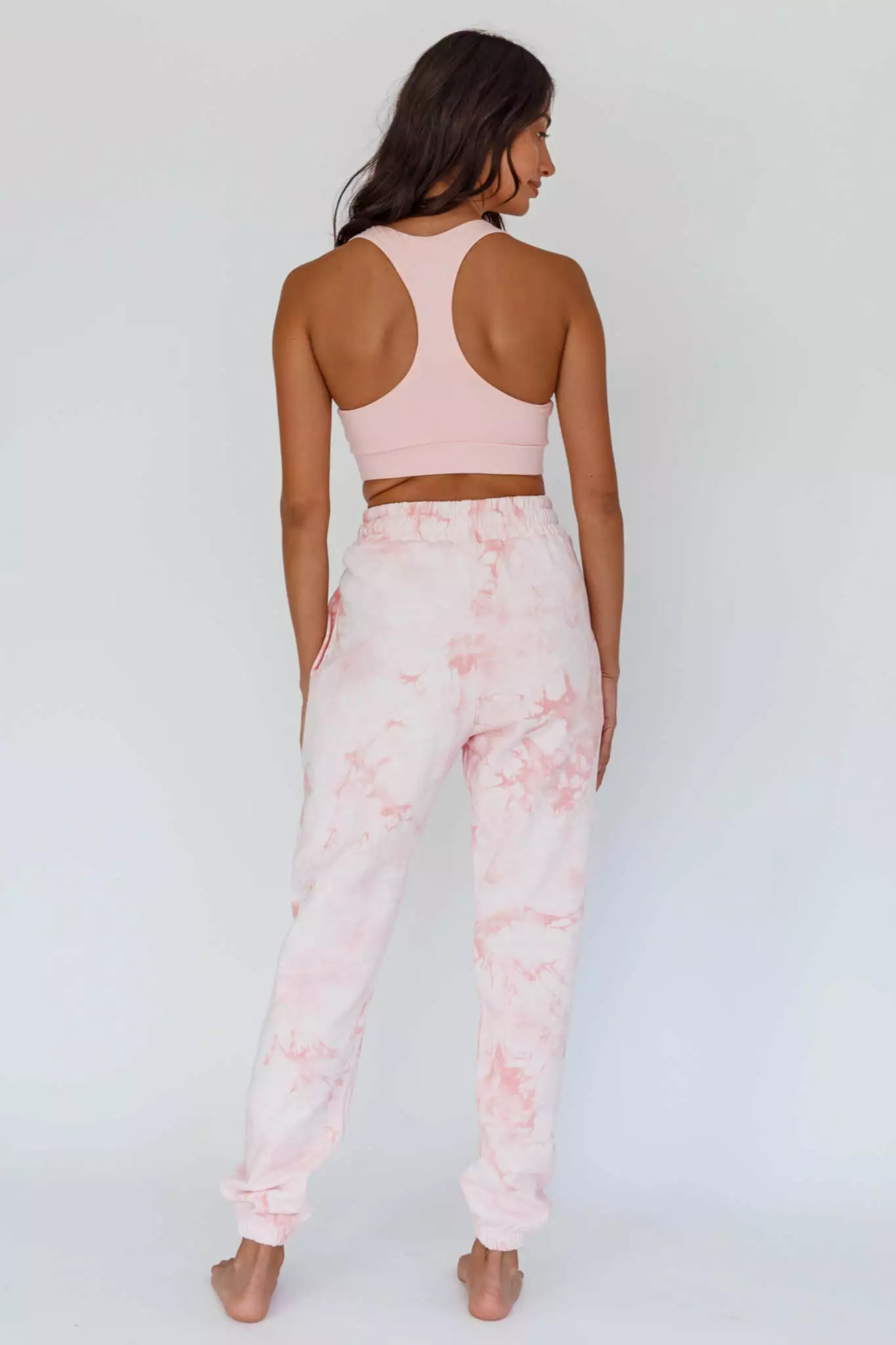 Here Comes The Sun Take It Easy Jogger Track Pants Pink - Image 2