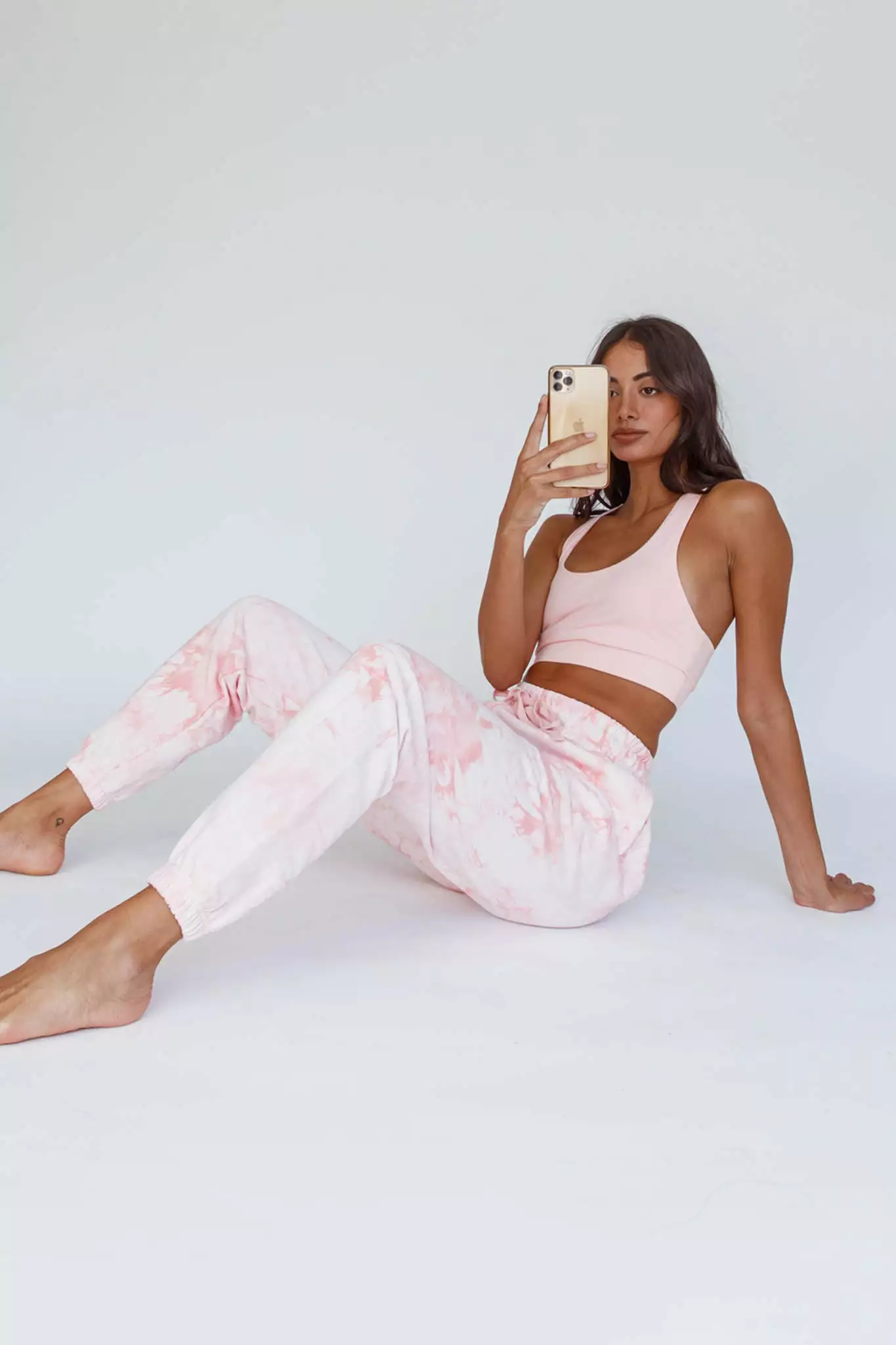 Here Comes The Sun Take It Easy Jogger Track Pants Pink - Image 6