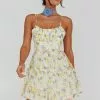 INDIKAH Eternal Sunshine Gathered Bust Babydoll Dress Vintage Blue