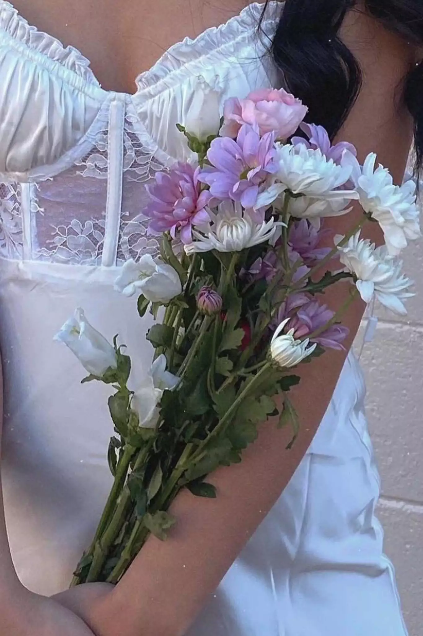 Selfie Leslie Trophy Lace Bodice Sweetheart Neckline Mini Dress Ivory - Image 7