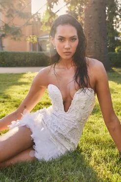 Selfie Leslie Time Of My Life Applique Mini Dress White