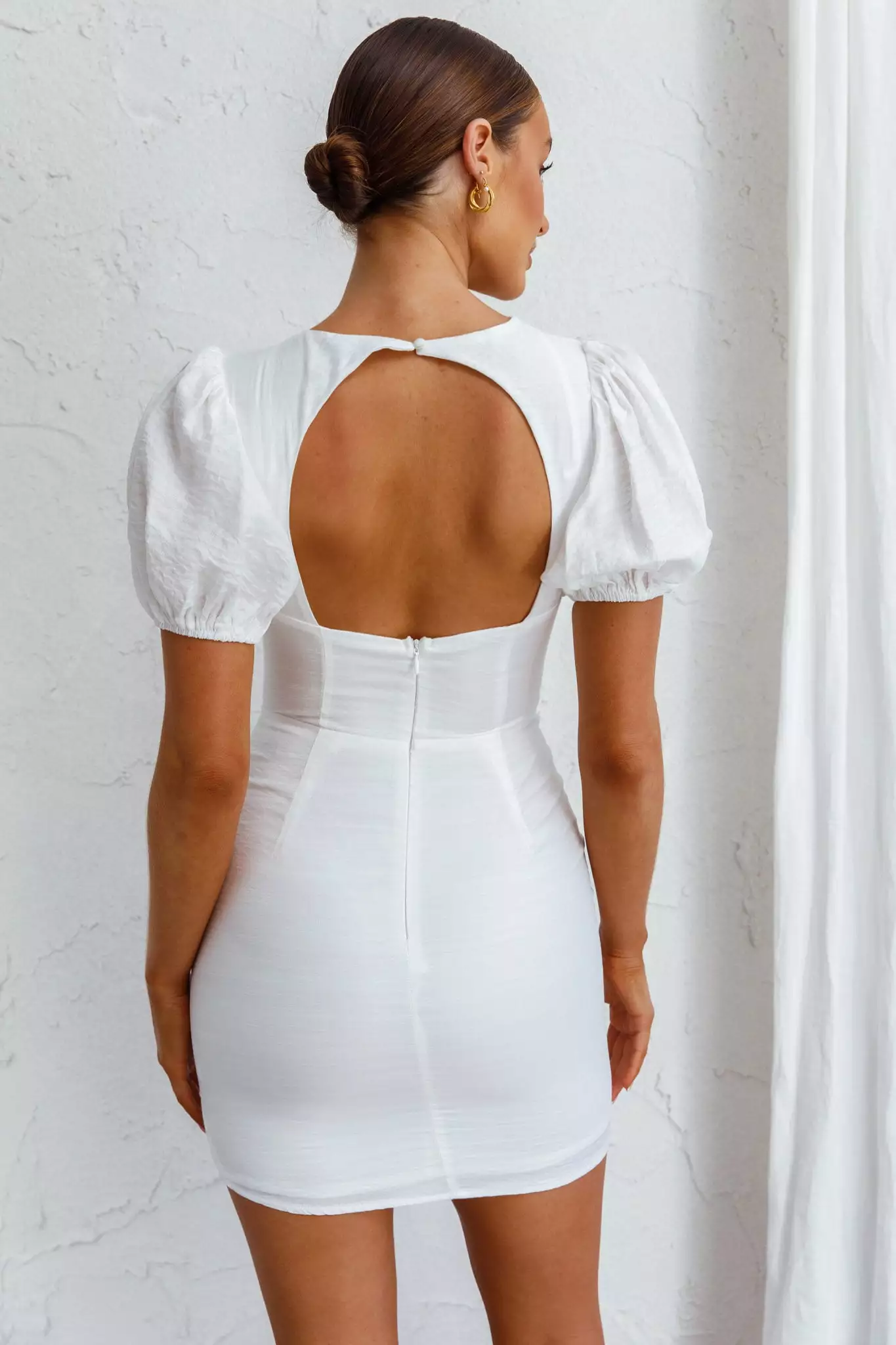 Selfie Leslie Aylina Scalloped Lace Mini Dress White - Image 7