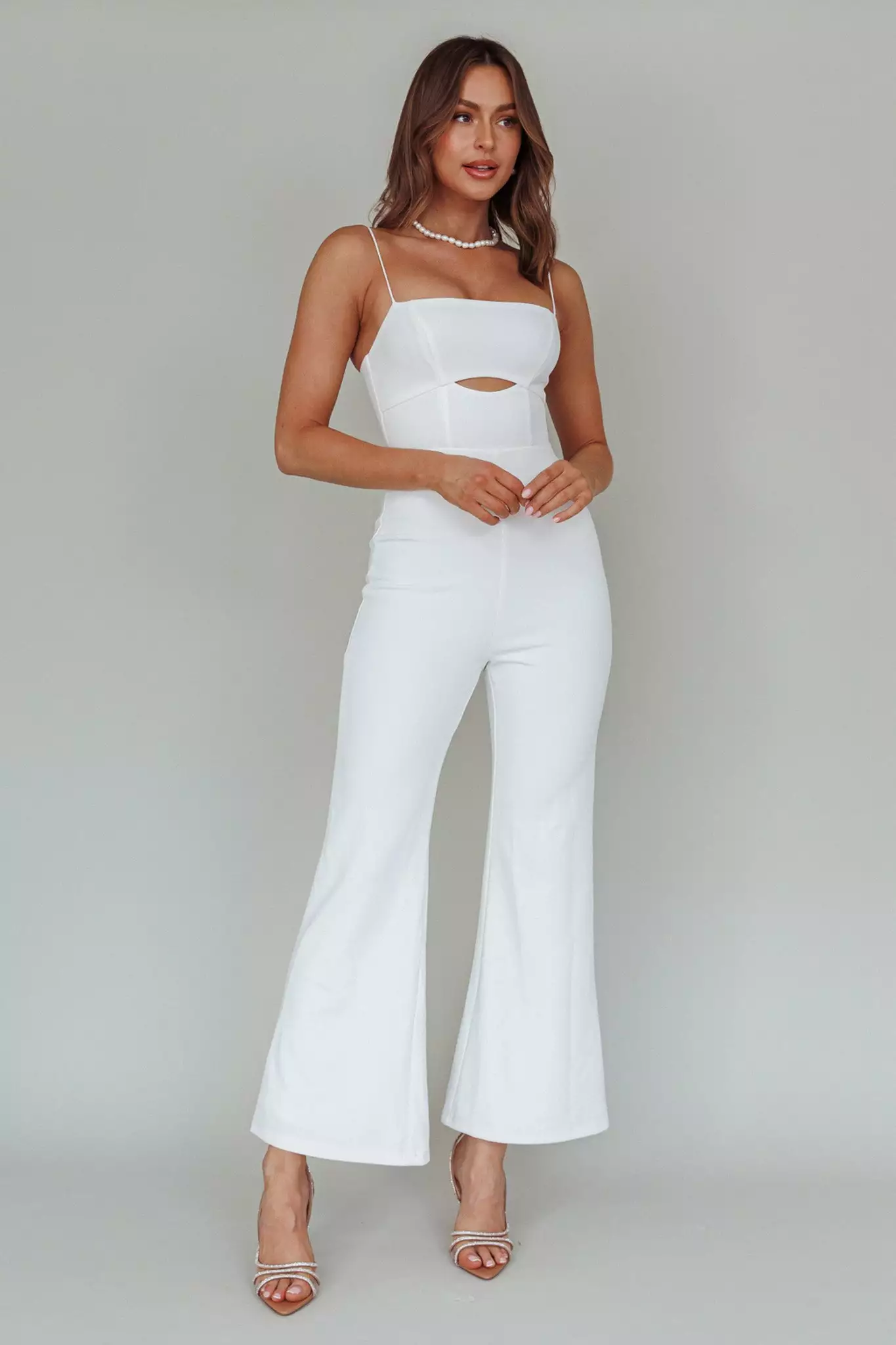 Mika&Gala Lyrics Keyhole Jumpsuit White - Image 3