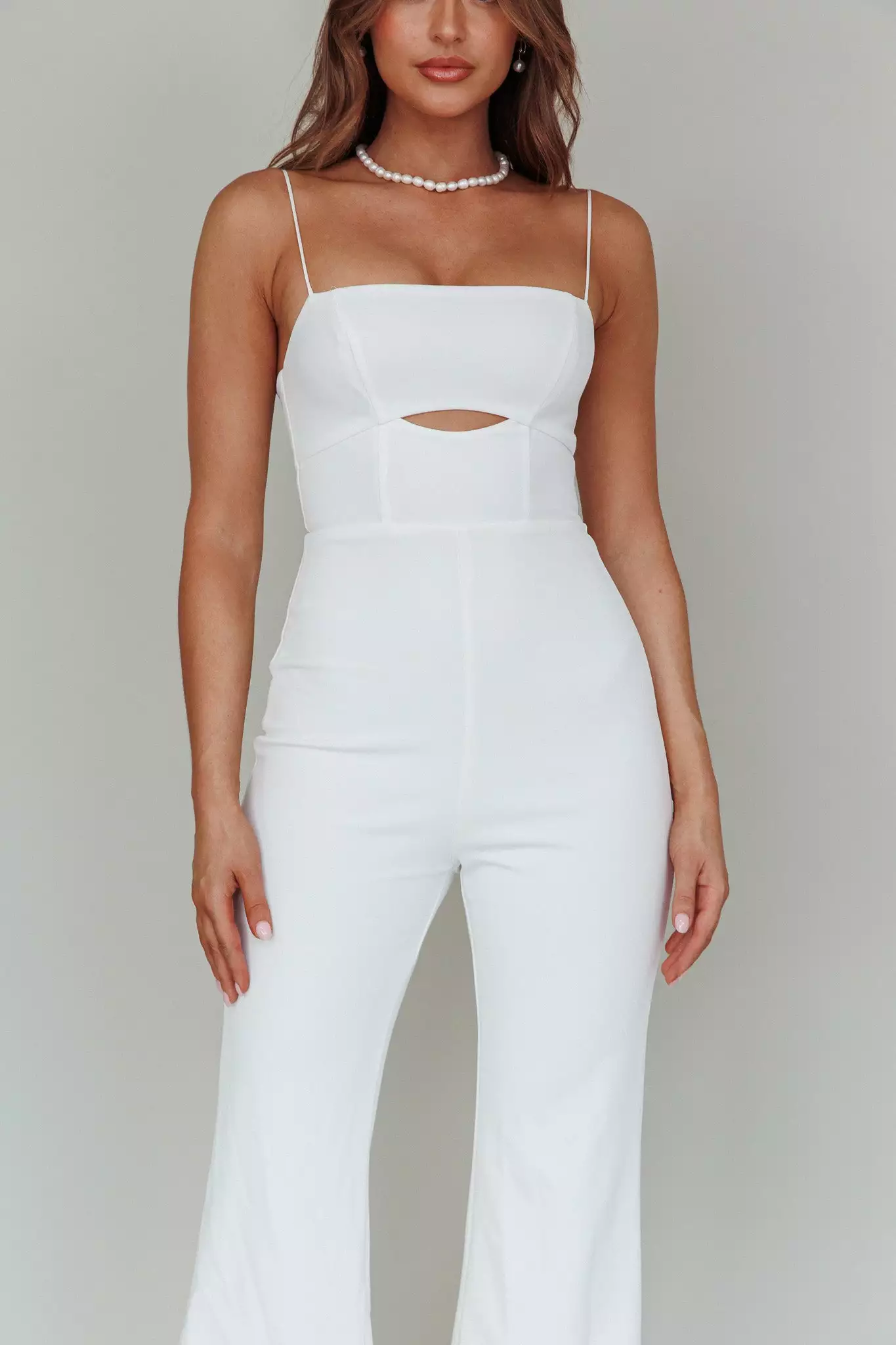Mika&Gala Lyrics Keyhole Jumpsuit White - Image 4
