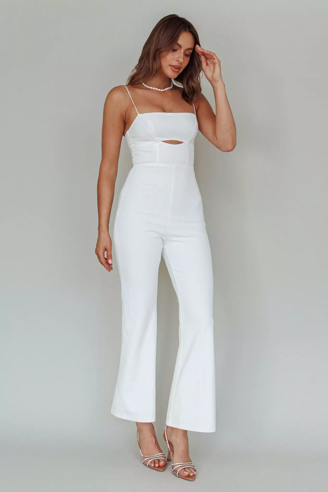 Mika&Gala Lyrics Keyhole Jumpsuit White - Image 6