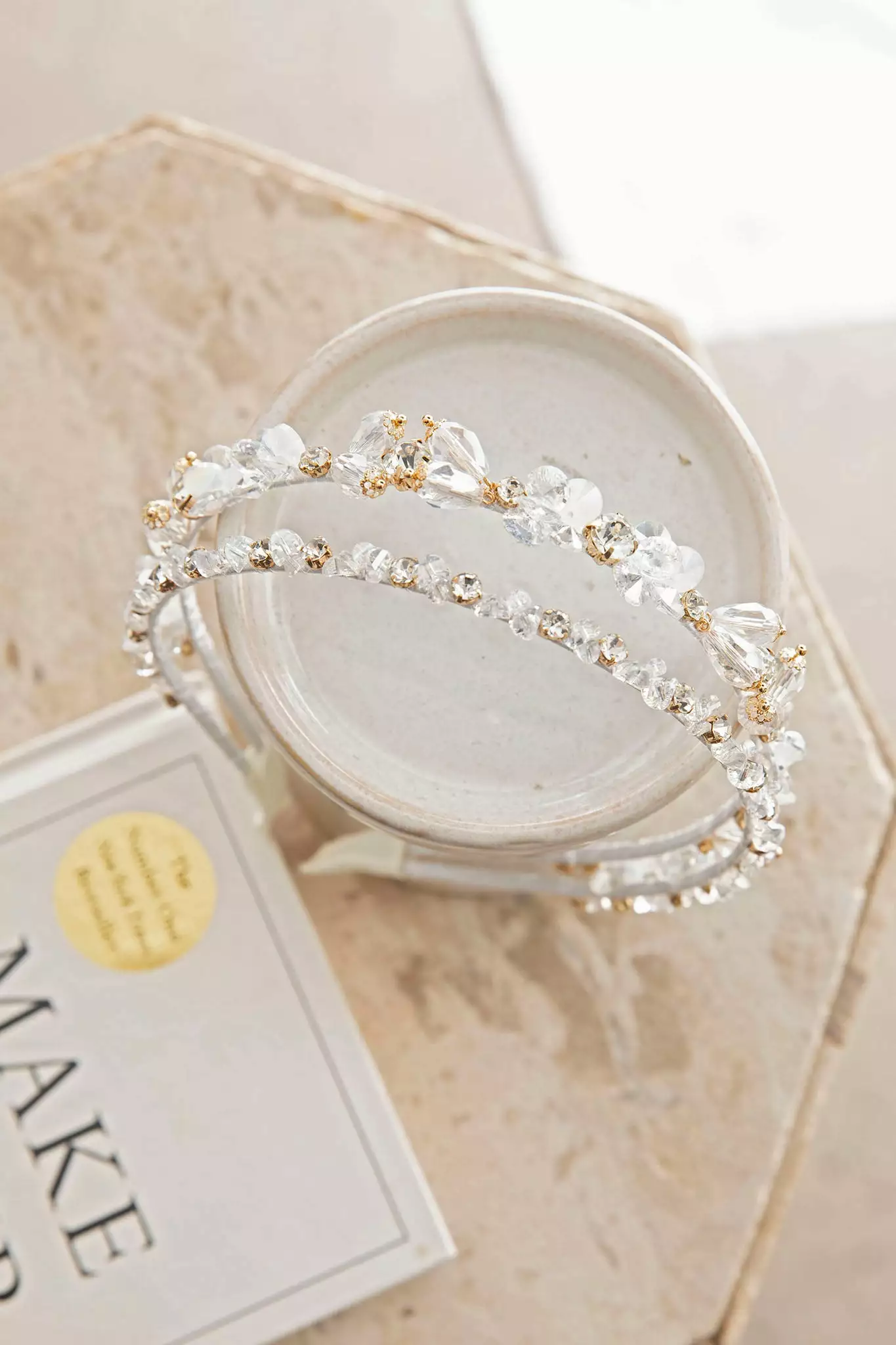 Selfie Leslie Aurora Crystal & Rhinestone Headband Clear - Image 2