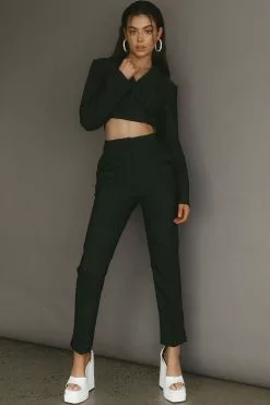 Selfie Leslie Brynne Straight Leg Pants Black