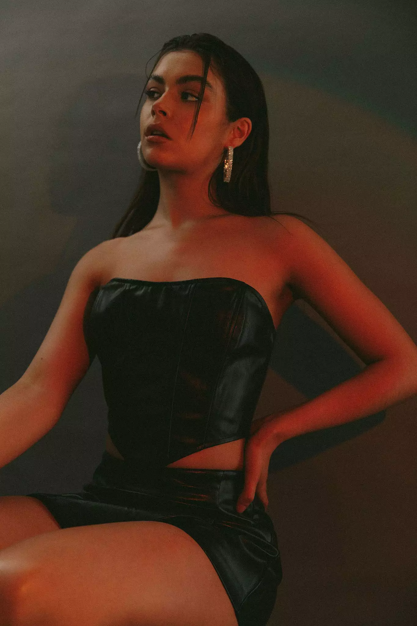 Selfie Leslie Hannalore Corset Top Black - Image 5