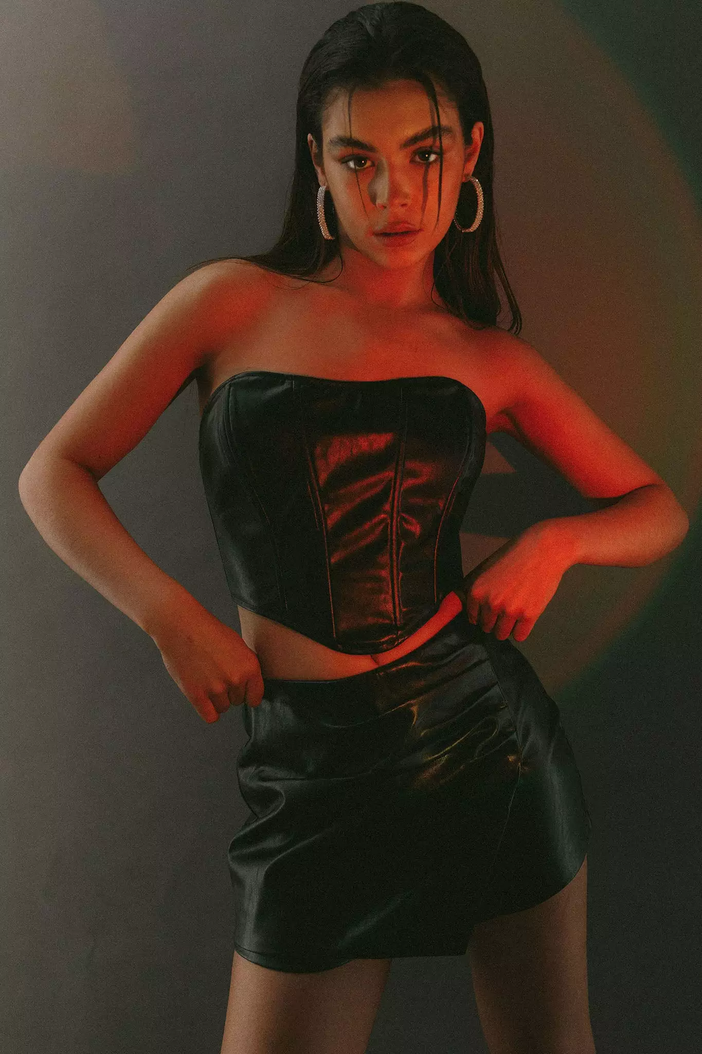 Selfie Leslie Hannalore Corset Top Black - Image 8