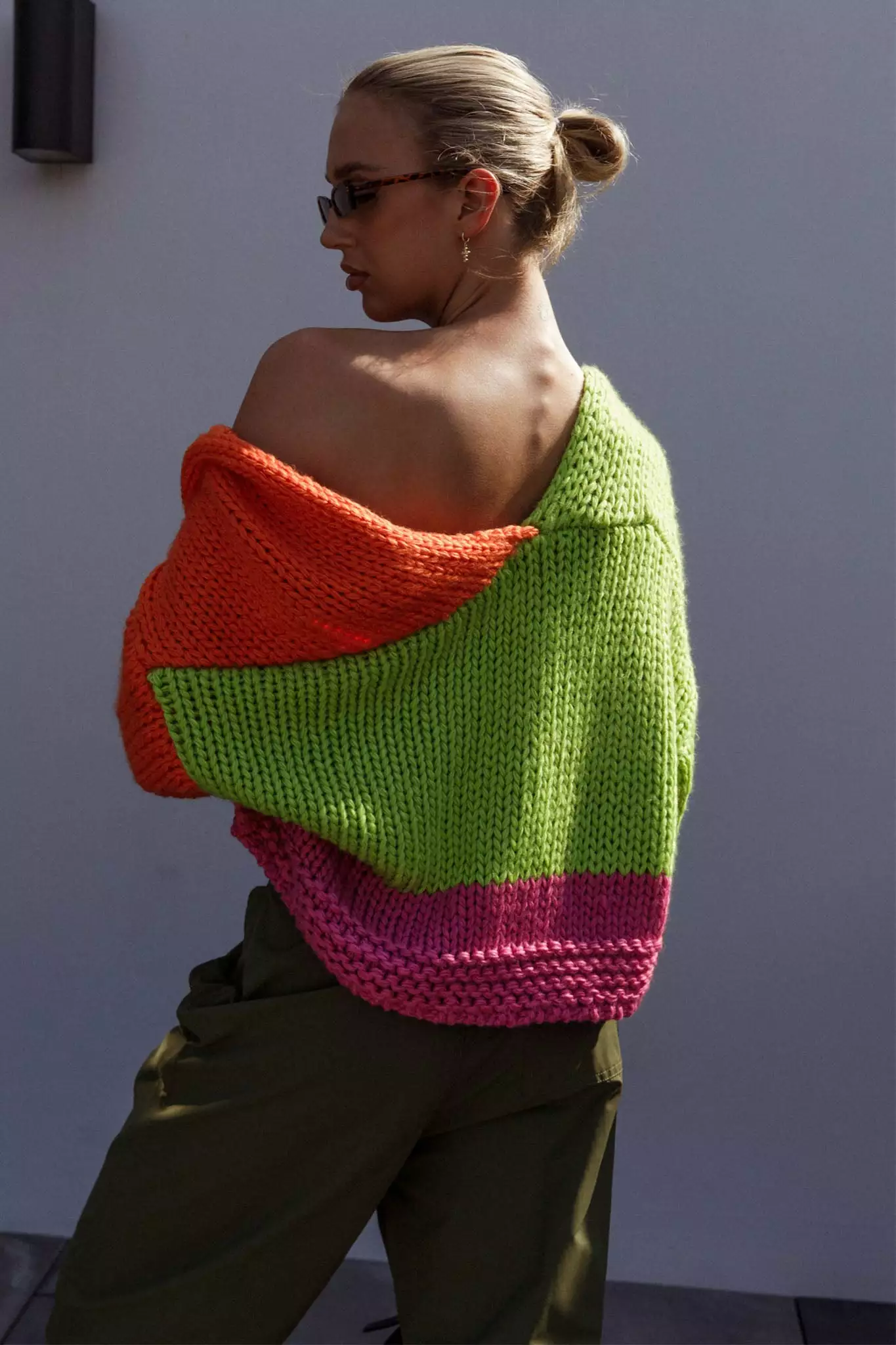 Selfie Leslie Neon Carnival Knit Cardigan Multi - Image 2