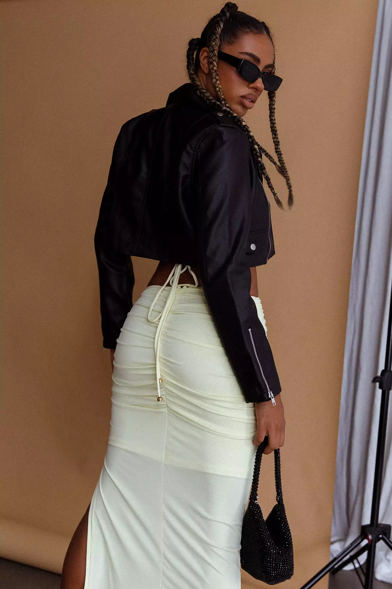 Toulouse Faux Leather Jacket Black - Image 10