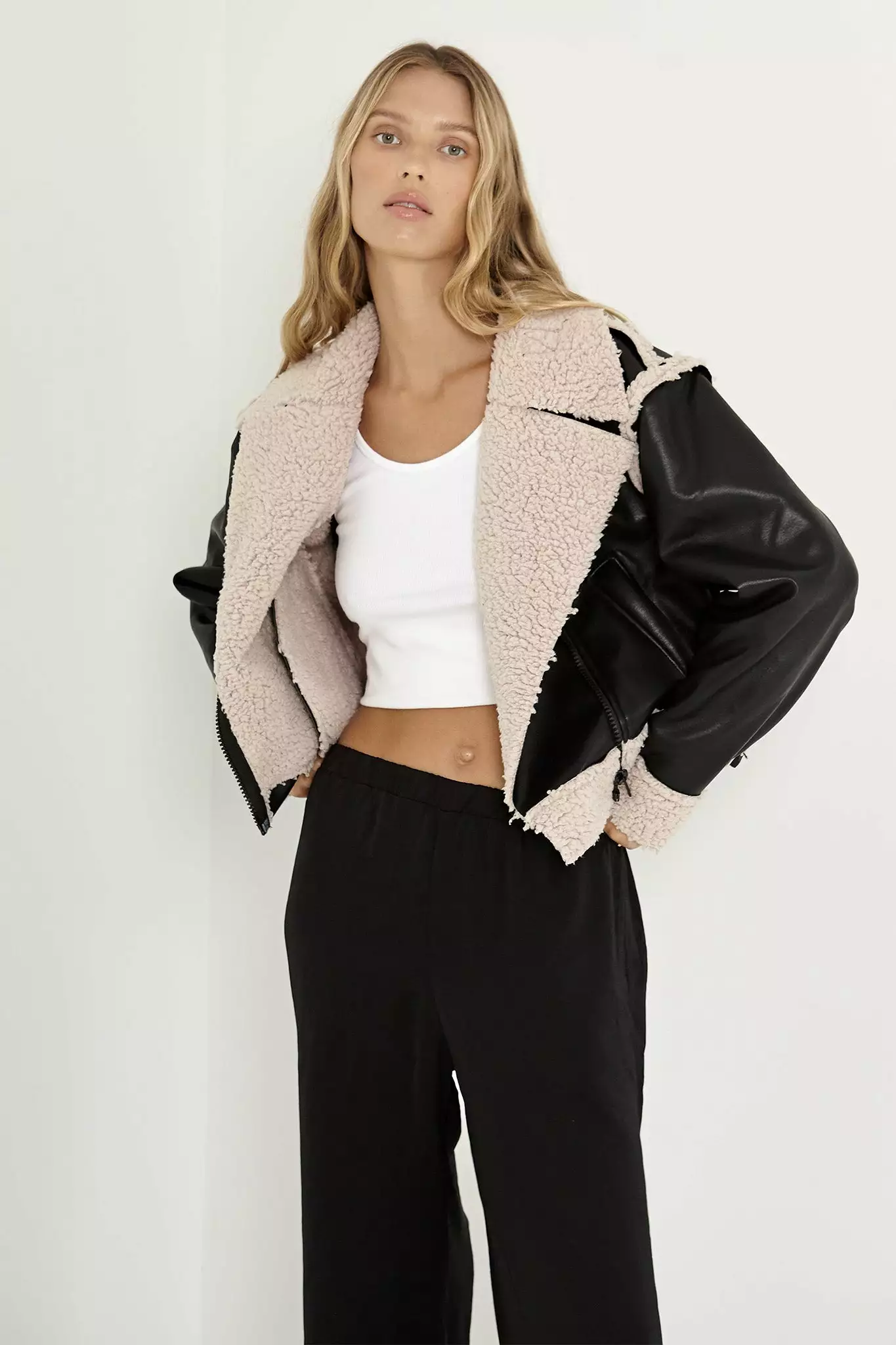 SNDYS Billie Aviator Jacket Black - Image 3