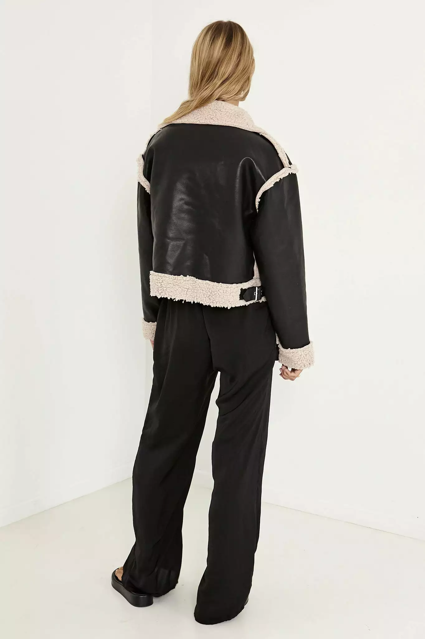 SNDYS Billie Aviator Jacket Black - Image 2