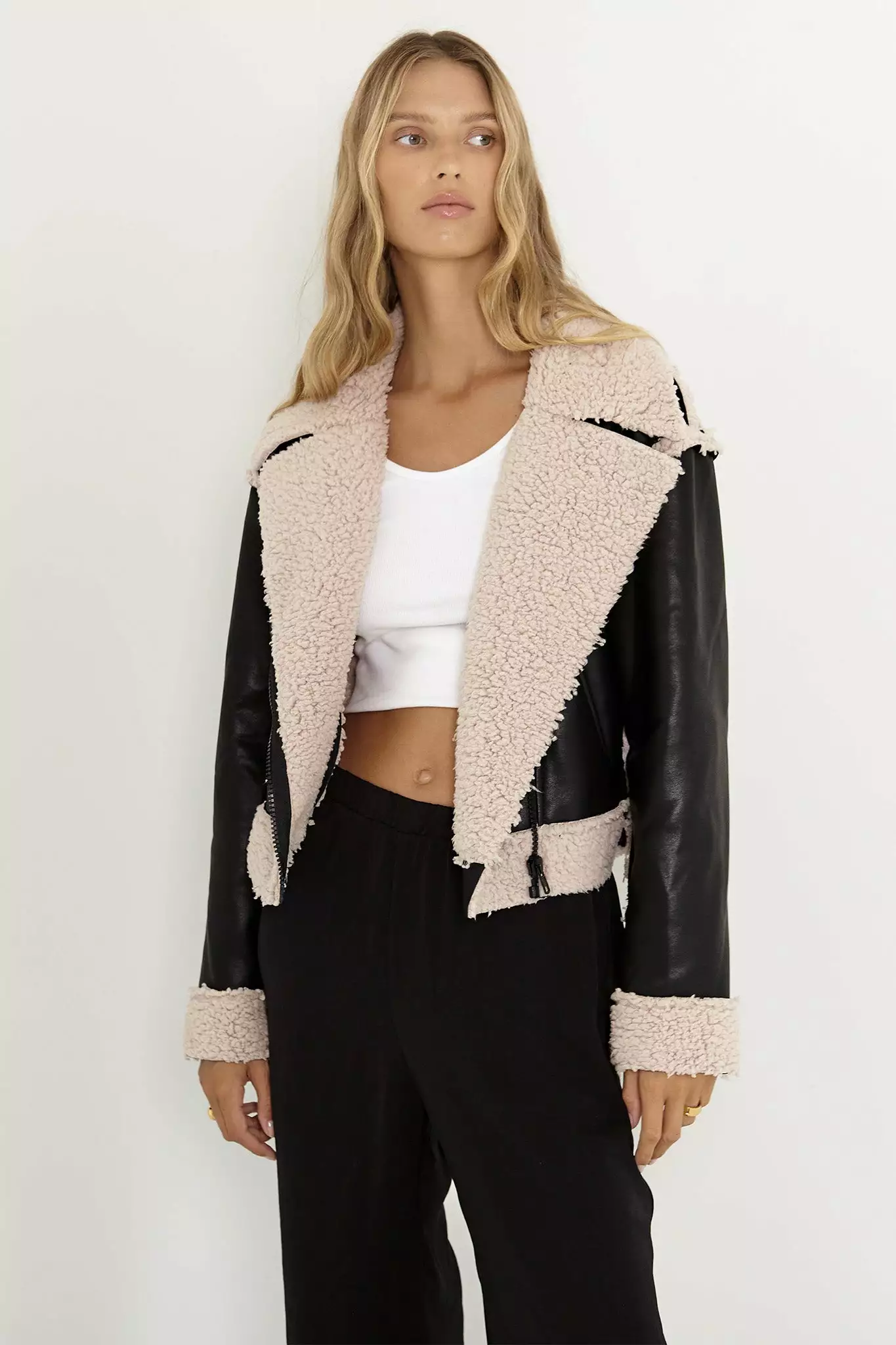 SNDYS Billie Aviator Jacket Black - Image 6