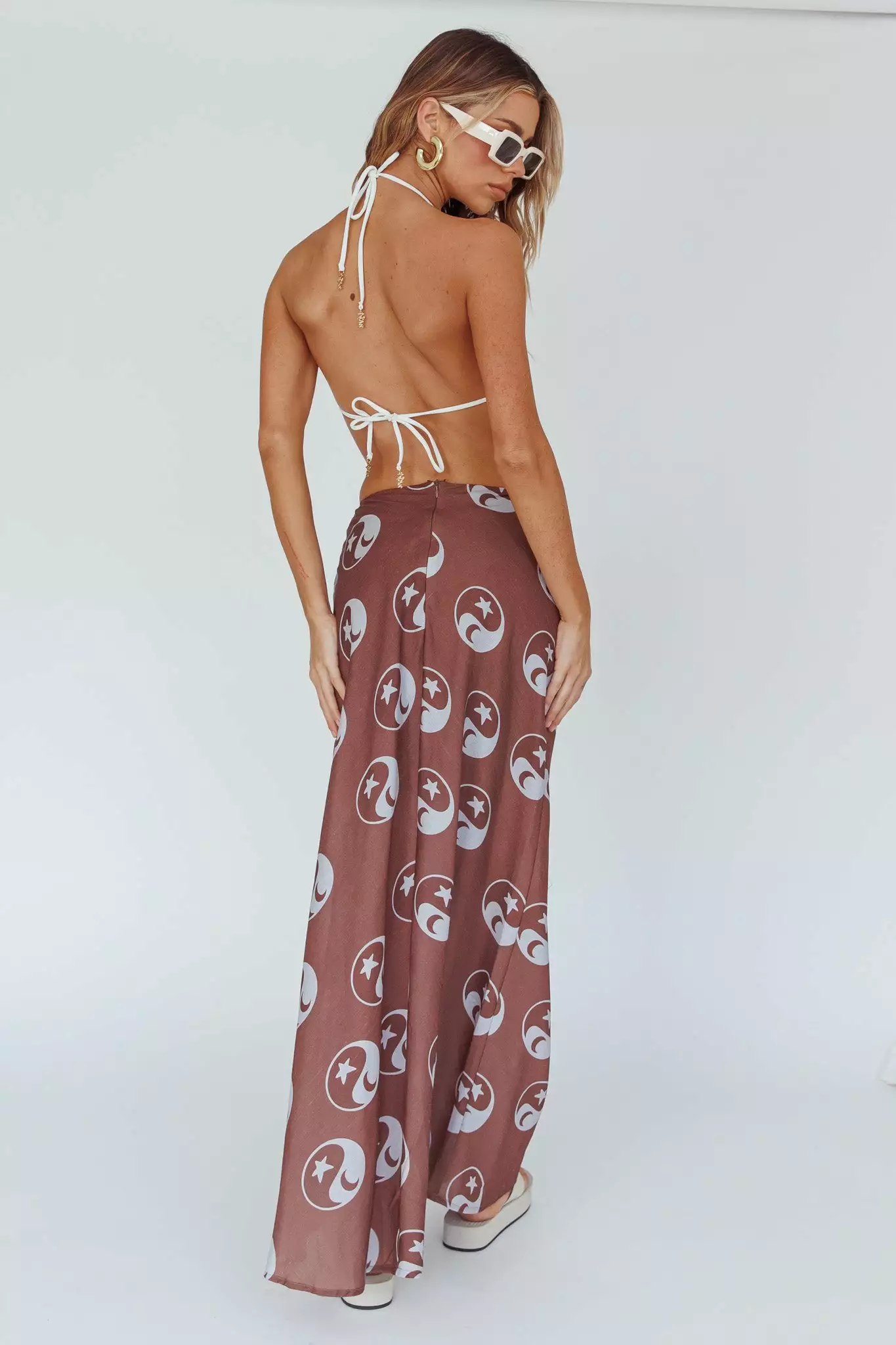 Selfie Leslie Just A Hunch Maxi Skirt Yin Yang Coco - Image 2