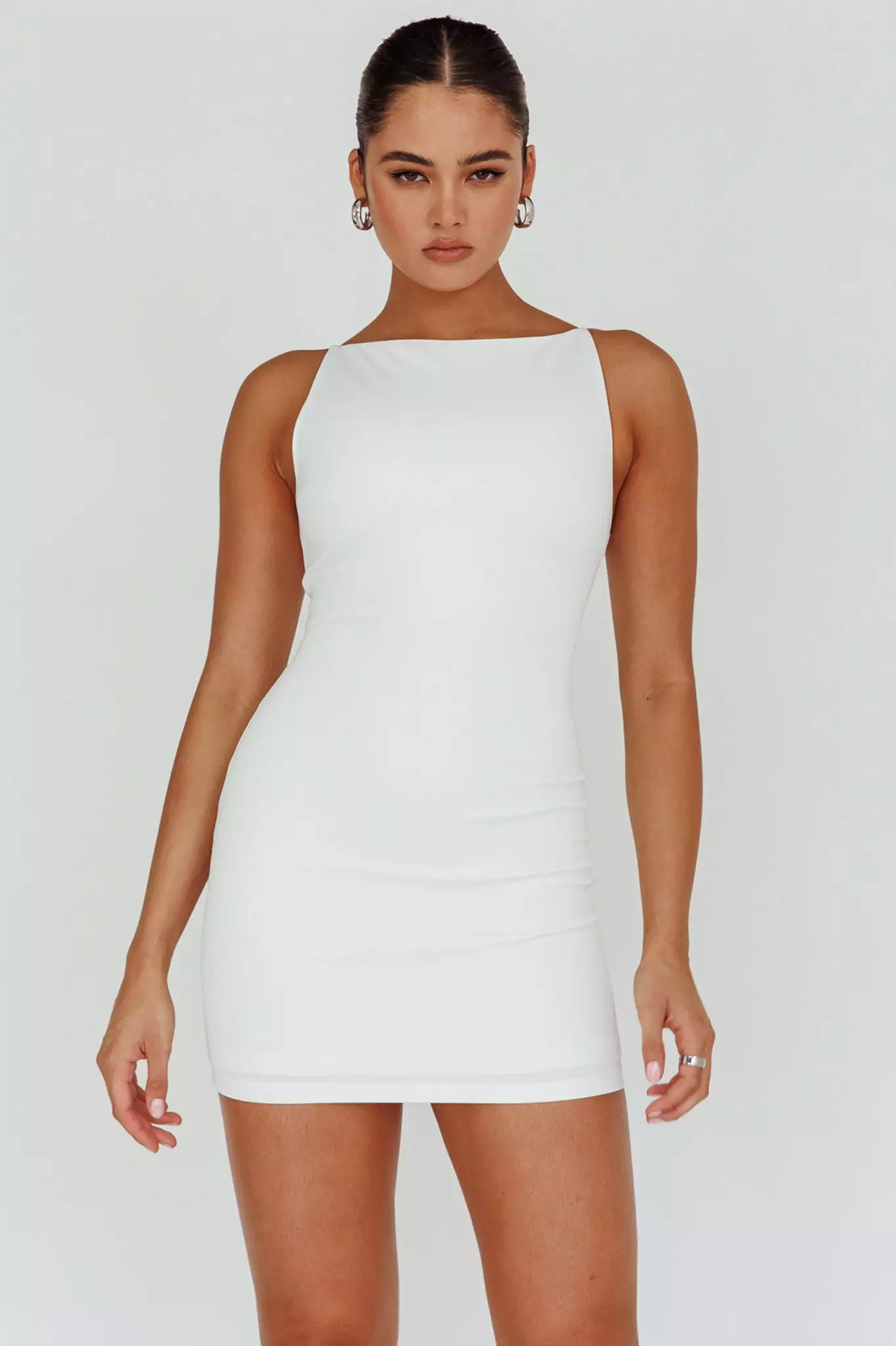 Selfie Leslie Chella Sleeveless Mini Dress White - Image 6